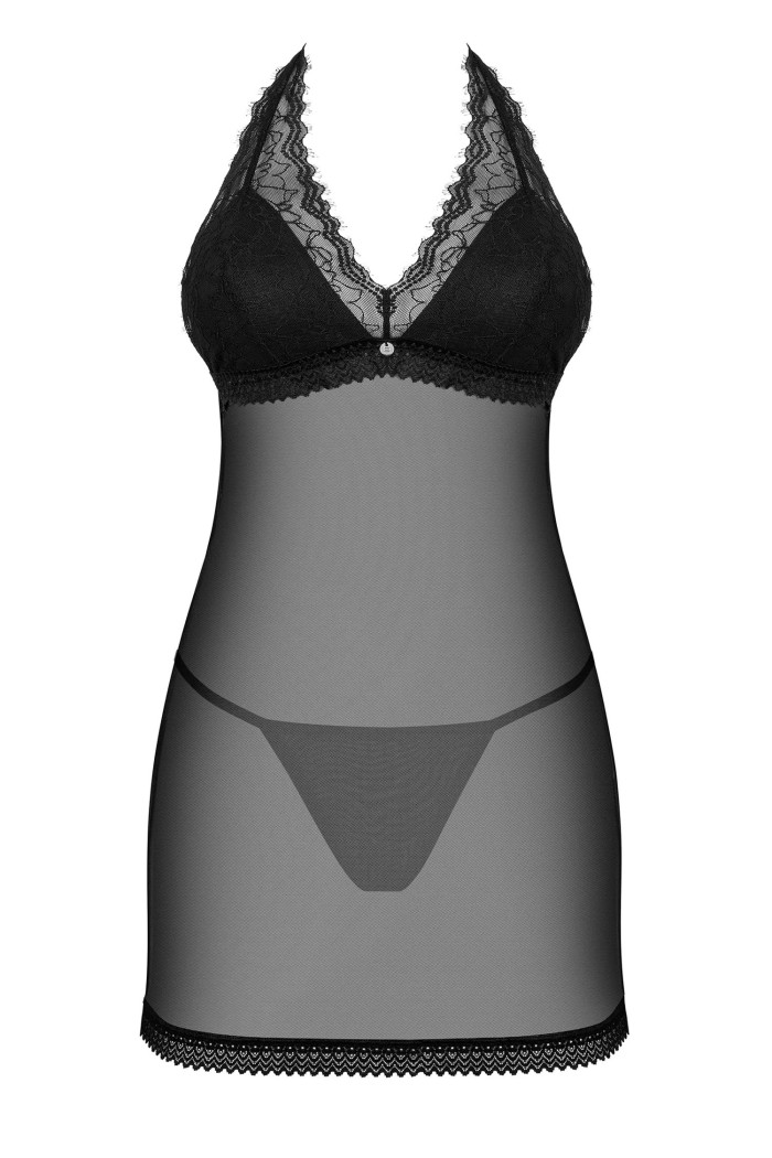 Комбінація прозора з трусиками Obsessive Medilla chemise