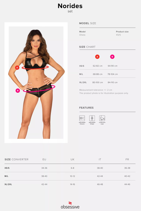 Комплект латексний Obsessive Norides set