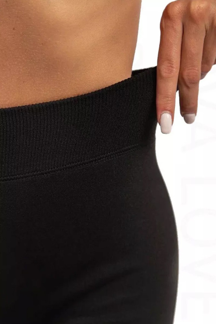 Леггинсы теплые бесшовные большого размера с мехом и шерстью Caimax Cotton Wool 6901