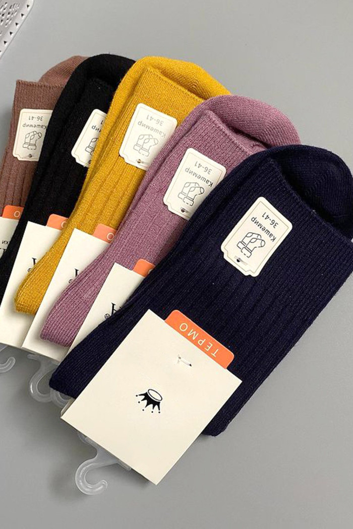 Шкарпетки в рубчик з кашеміром InSecret BY291