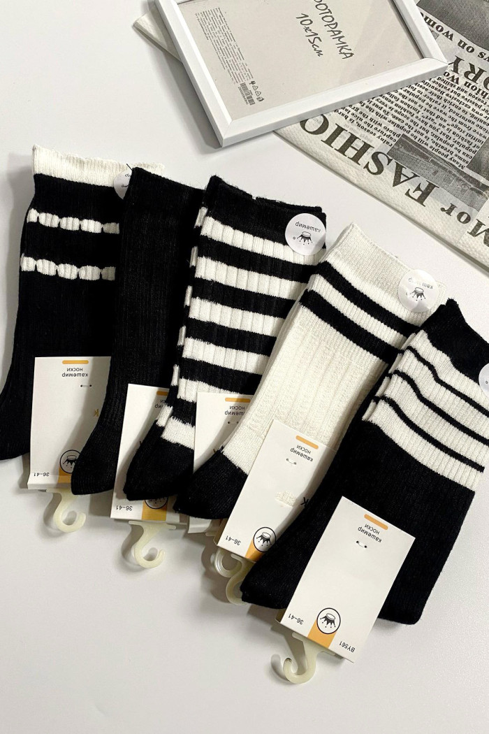 Шкарпетки в рубчик з кашеміром InSecret BY561 Stripe