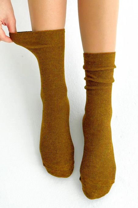 Шкарпетки в рубчик з кашеміром InSecret BY561-4