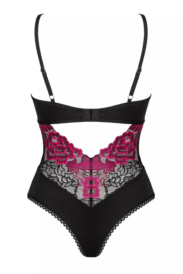 Боді жіноче мереживне Obsessive Rosenty