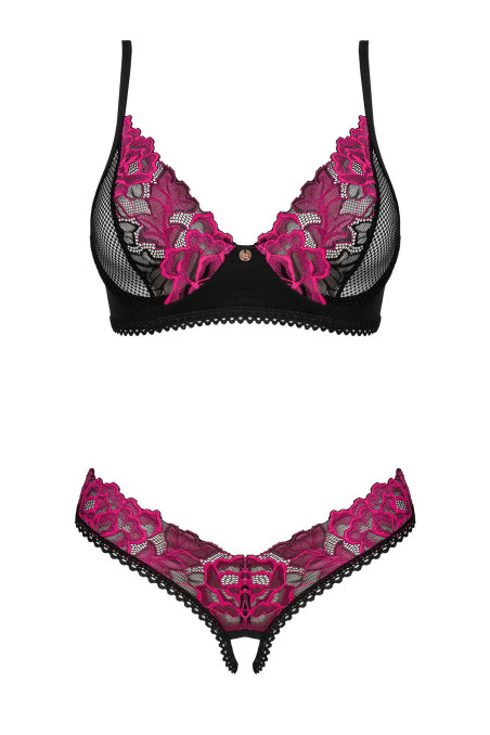 Комплект білизни з доступом Obsessive Rosenty set