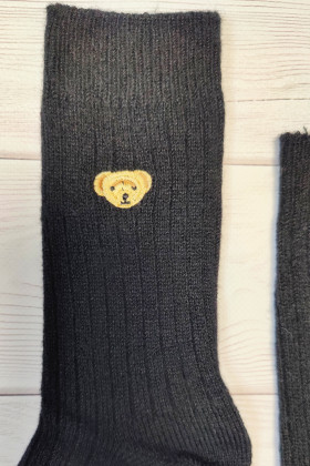 Шкарпетки теплі в рубчик з вовною альпаки Aura.Via NB179