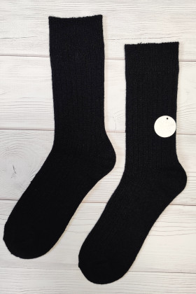 Шкарпетки теплі в рубчик з вовною альпаки Aura.Via NB179