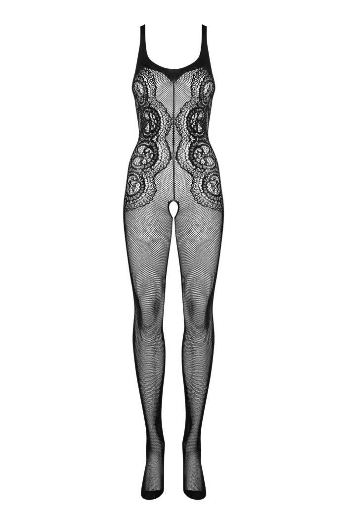 Комбінезон-сітка з вирізом Obsessive G335