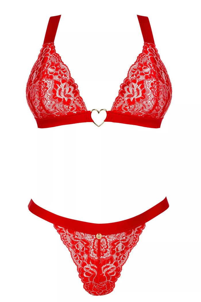 Комплект білизни мереживний Obsessive Elianes set