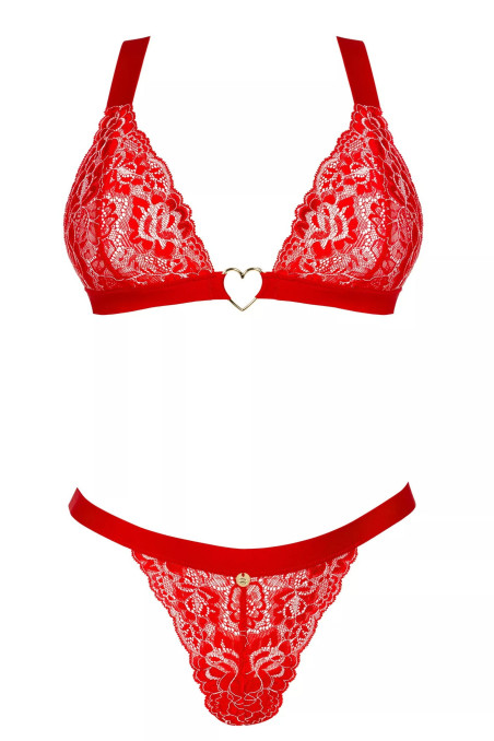 Комплект білизни мереживний Obsessive Elianes set