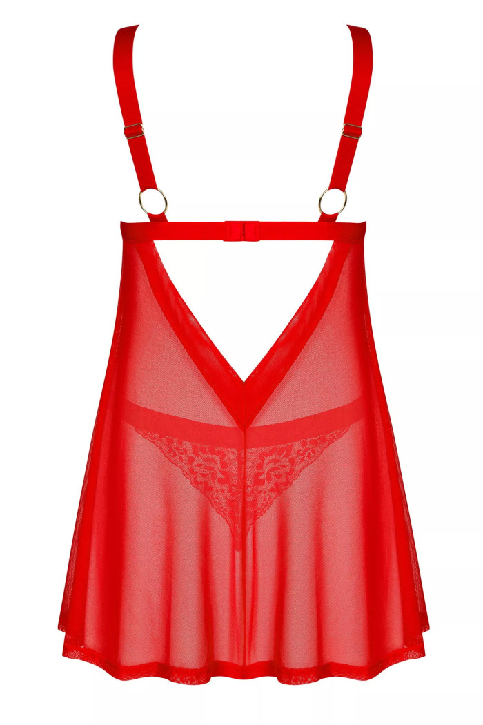 Пеньюар с трусиками Obsessive Elianes babydoll