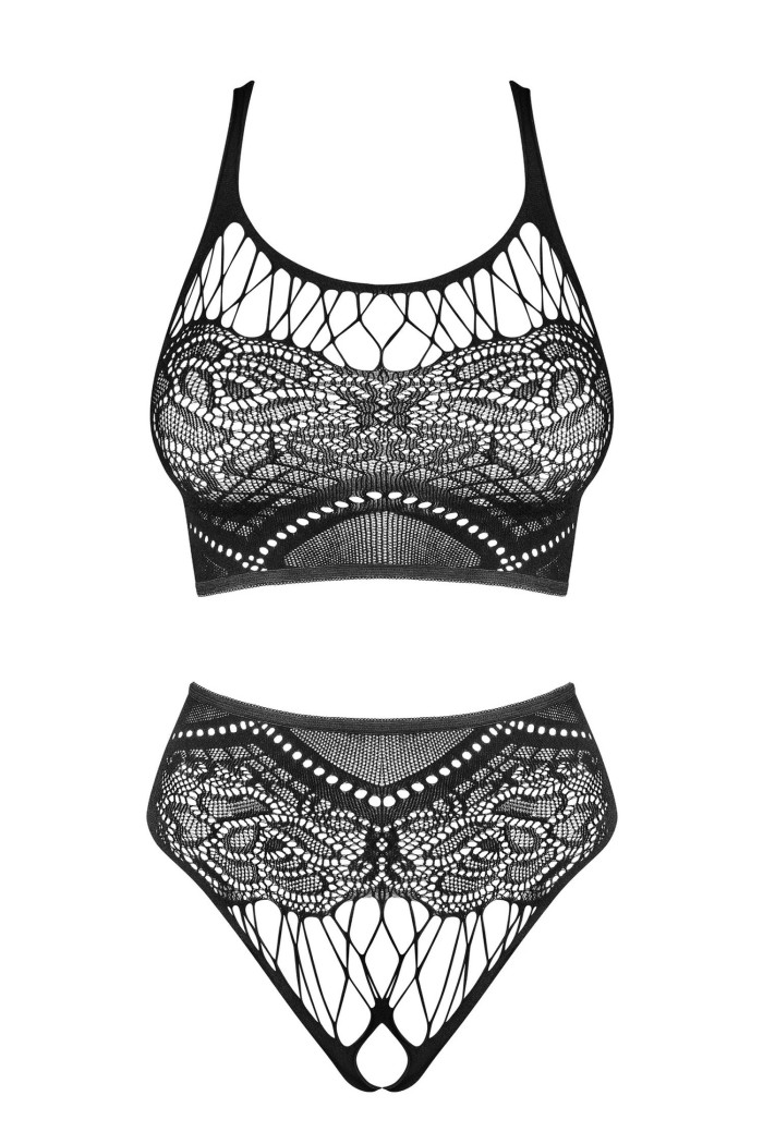 Комплект в сітку - топ та трусики Obsessive K103 top