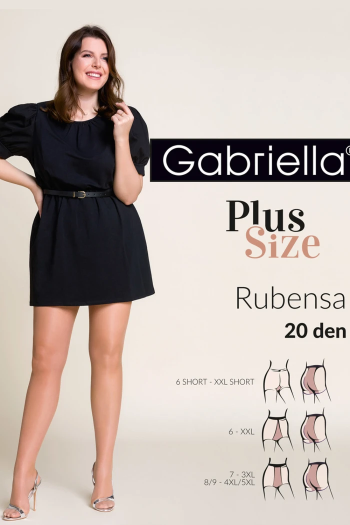 Колготки большого размера Gabriella Rubensa 20 den Plus Size