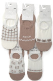Шкарпетки-сліди жіночі короткі з силіконом Noviti SN017-03