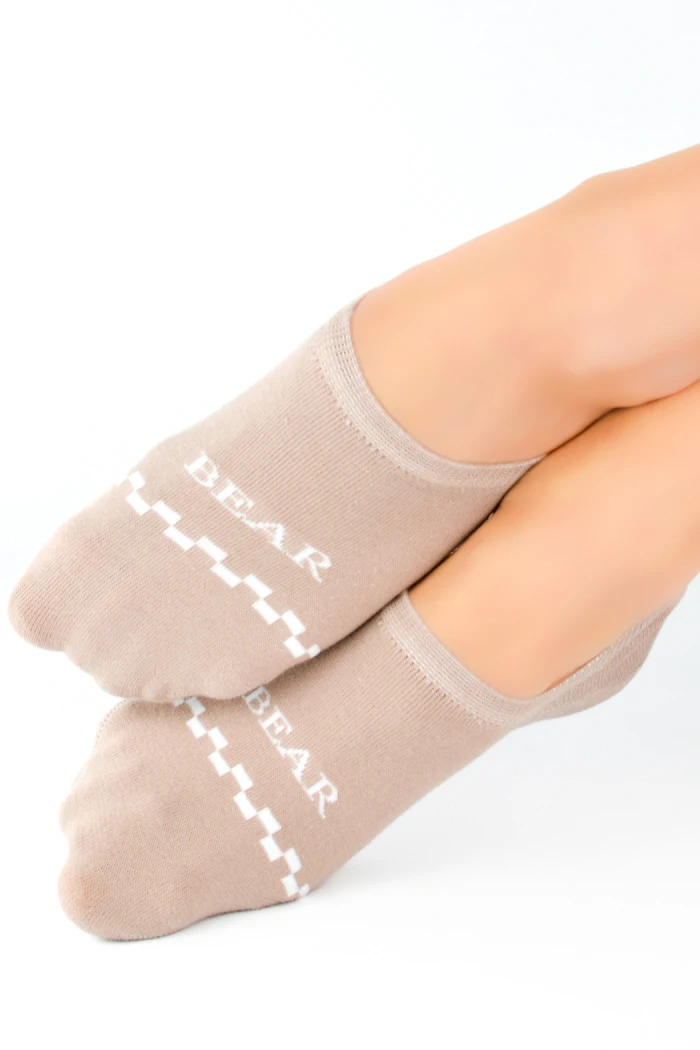 Шкарпетки-сліди жіночі короткі з силіконом Noviti SN017-05