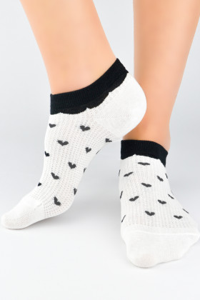 Шкарпетки короткі бавовняні в сітку Noviti ST033-02