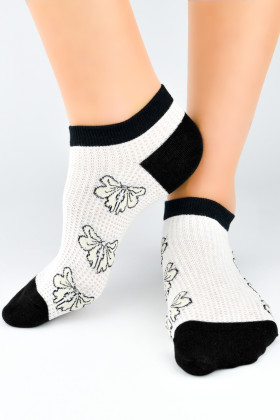 Шкарпетки короткі бавовняні в сітку Noviti ST033-04