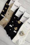 Шкарпетки короткі бавовняні з люрексом InSecret Coalo BM6702-02