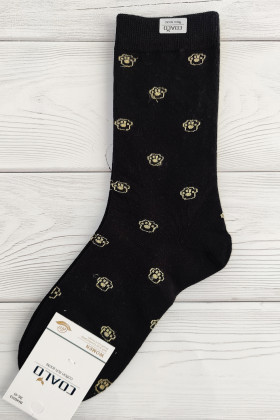Шкарпетки бавовняні з принтом Лапки InSecret Coalo BM6013-03