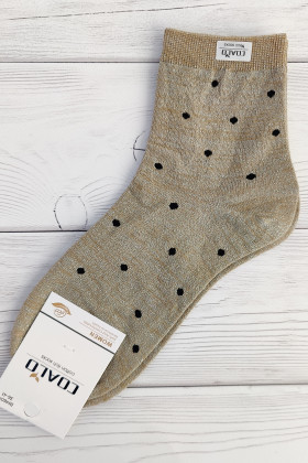 Шкарпетки бавовняні з люрексом InSecret Coalo BM6017-01