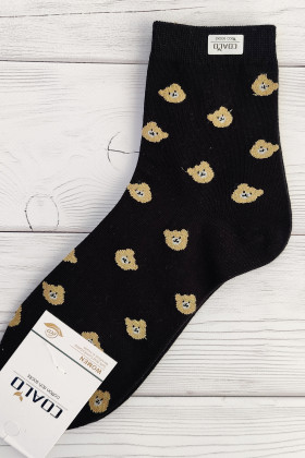 Шкарпетки бавовняні Ведмедики з люрексом InSecret Coalo BM6017-04