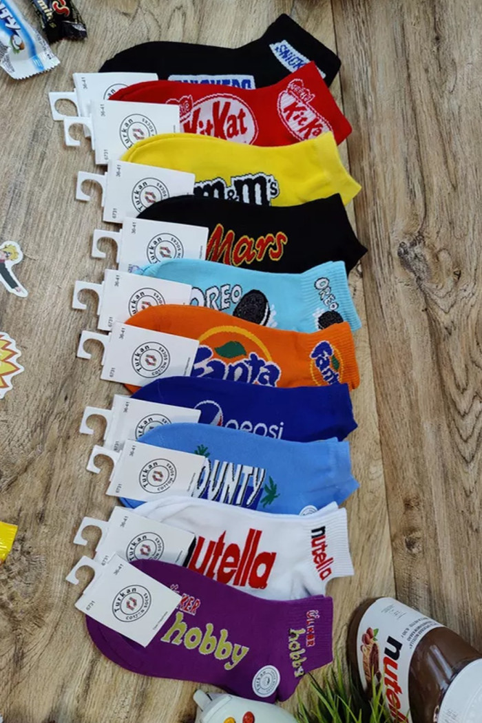 Носочки короткие хлопковые с принтом Pepsi Coalo BH6011