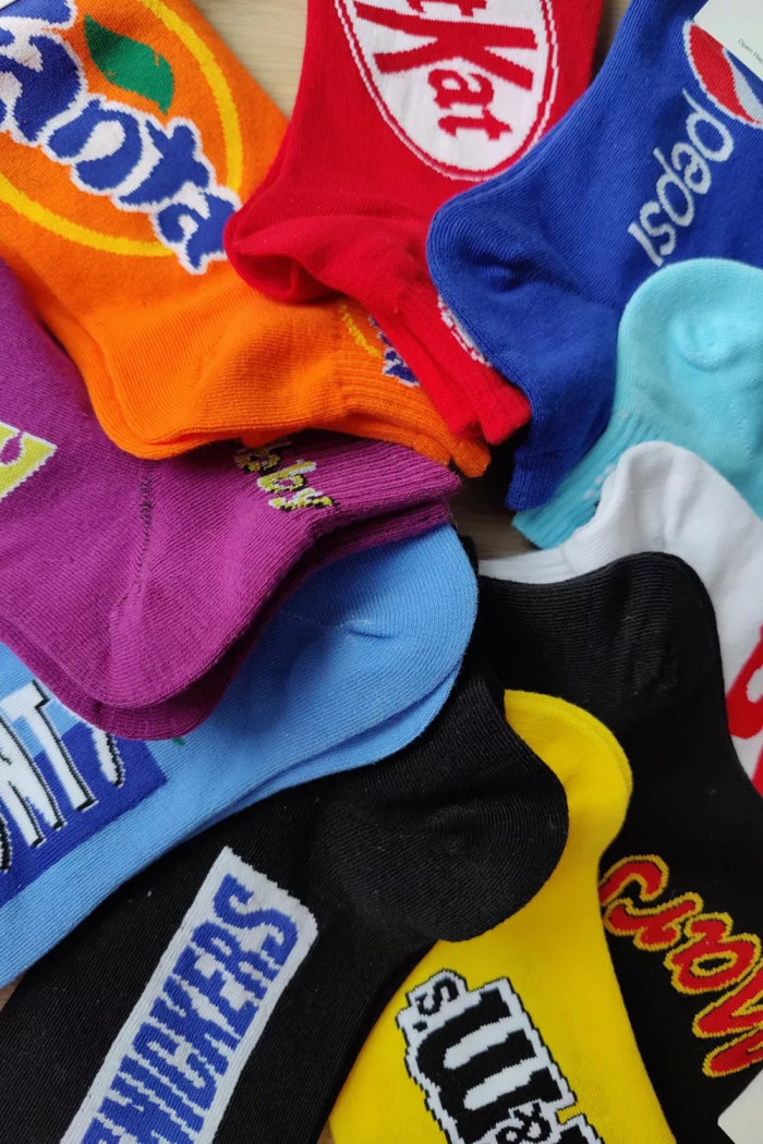 Носочки короткие хлопковые с принтом Mars Coalo BH6011