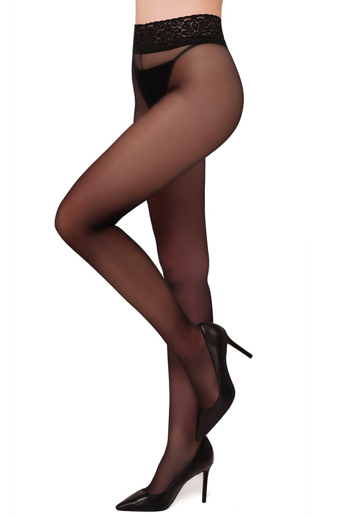 Колготки матові з мереживним поясом Annes Sensual 30