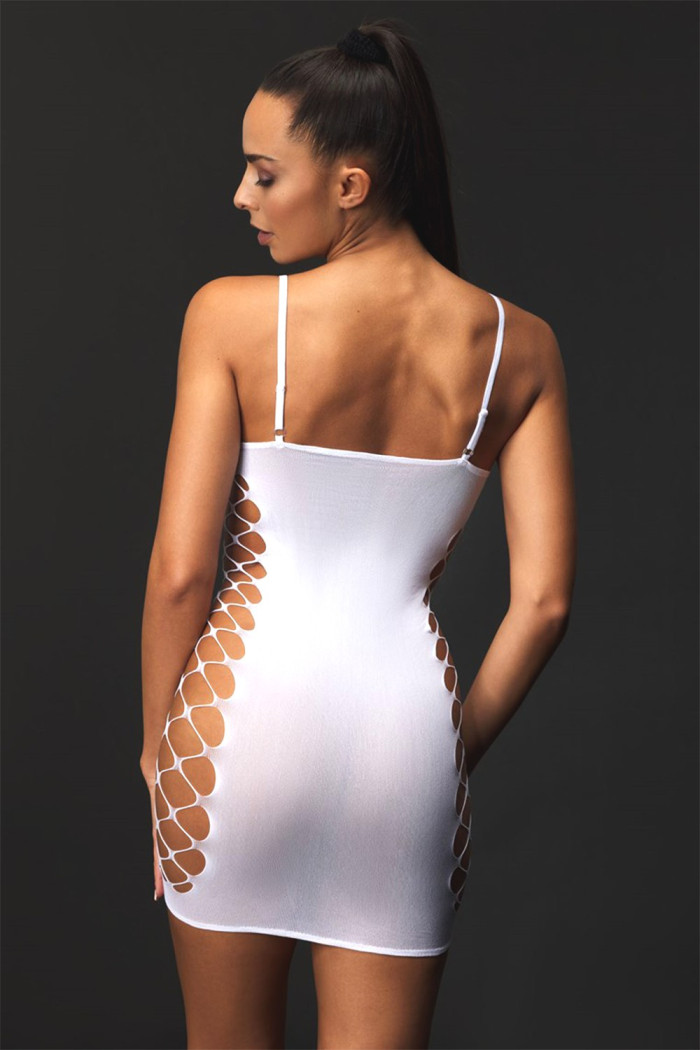 Плаття-сітка облягаюче Passion BS 026 White