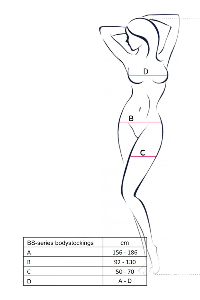 Комбінезон-сітка з вирізом Passion BS 056