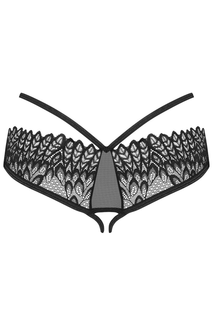 Трусики с интимным вырезом Obsessive Donarella otwarte
