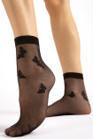 Шкарпетки прозорі з принтом Метелики Fiore SUMMER 15d