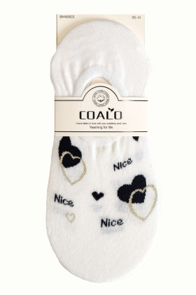 Сліди-Шкарпетки короткі бавовняні з принтом Coalo BM6903 Nice