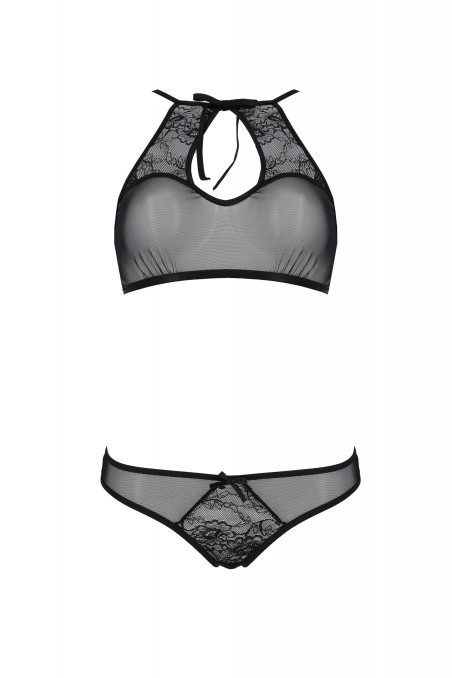 Комплект полупрозрачный с открытыми трусиками Passion Ursula set