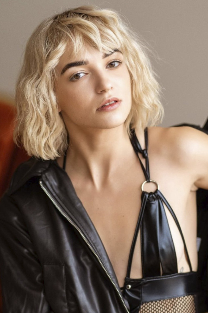 Корсет из сетки и латекса с трусиками Passion Katriss