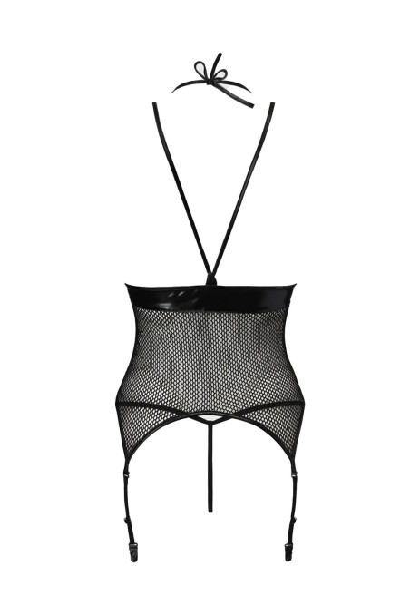Корсет из сетки и латекса с трусиками Passion Katriss
