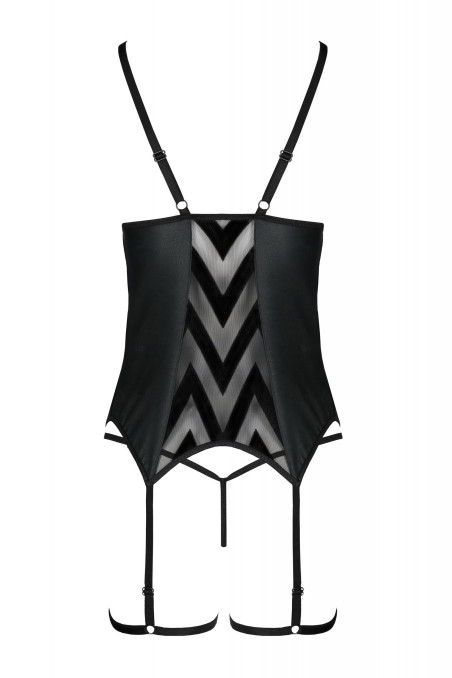 Корсет з трусиками та гартерами Passion Angelica