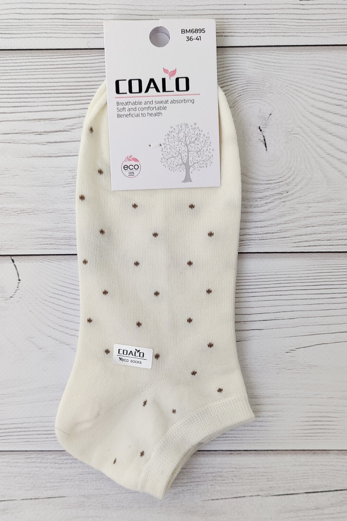 Шкарпетки короткі бавовняні в горошок InSecret Coalo BM6895