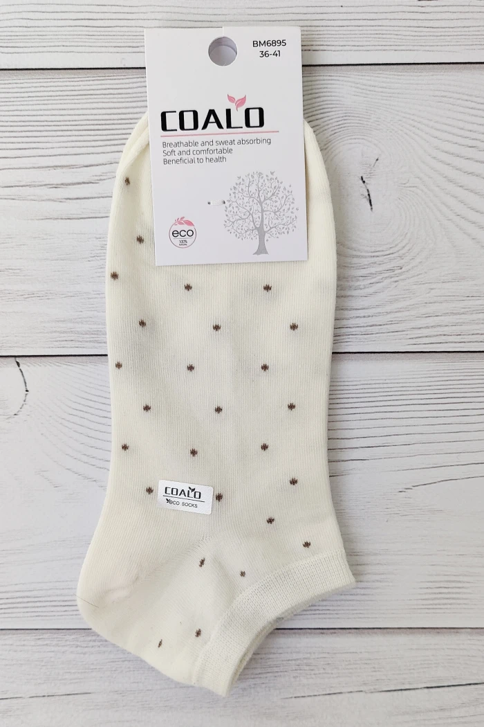 Шкарпетки короткі бавовняні в горошок InSecret Coalo BM6895
