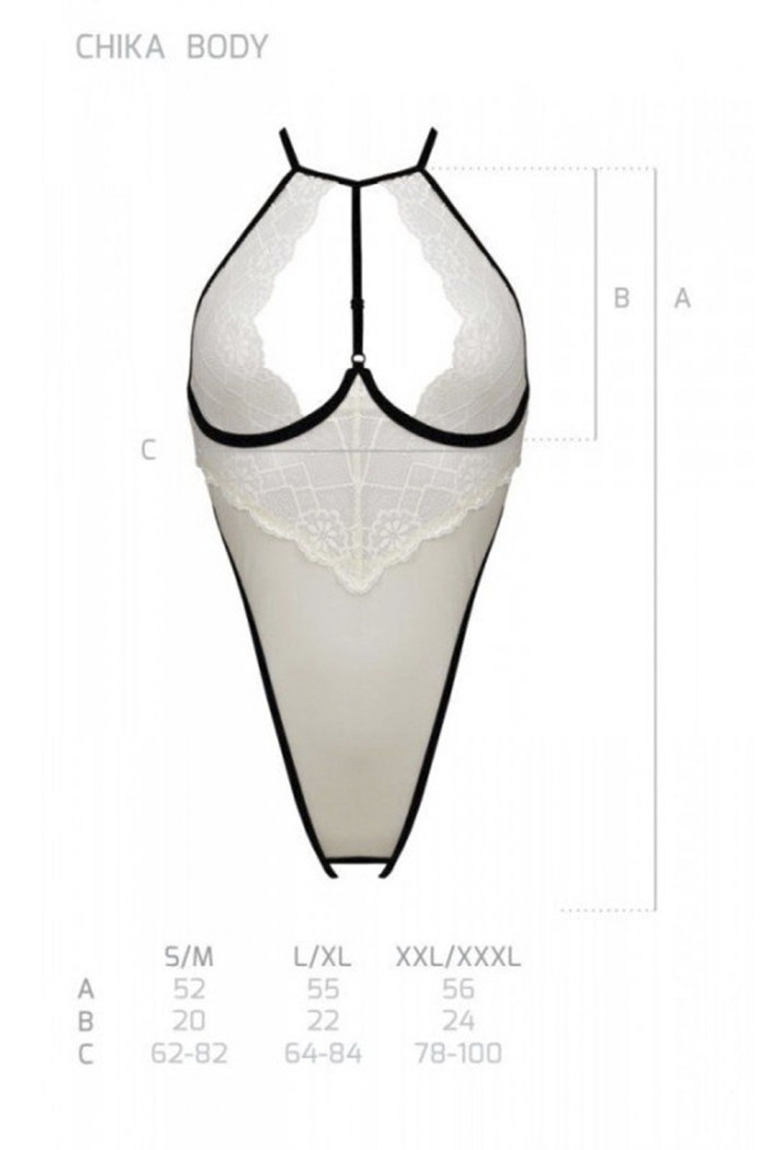 Боді напівпрозоре з відкритим доступом Passion Chika