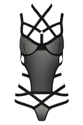 Корсет та трусики з широкими ремінцями Passion Hagar corset