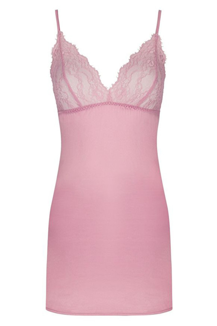 Сорочка атласная с кружевом Livia Corsetti Cyklamen