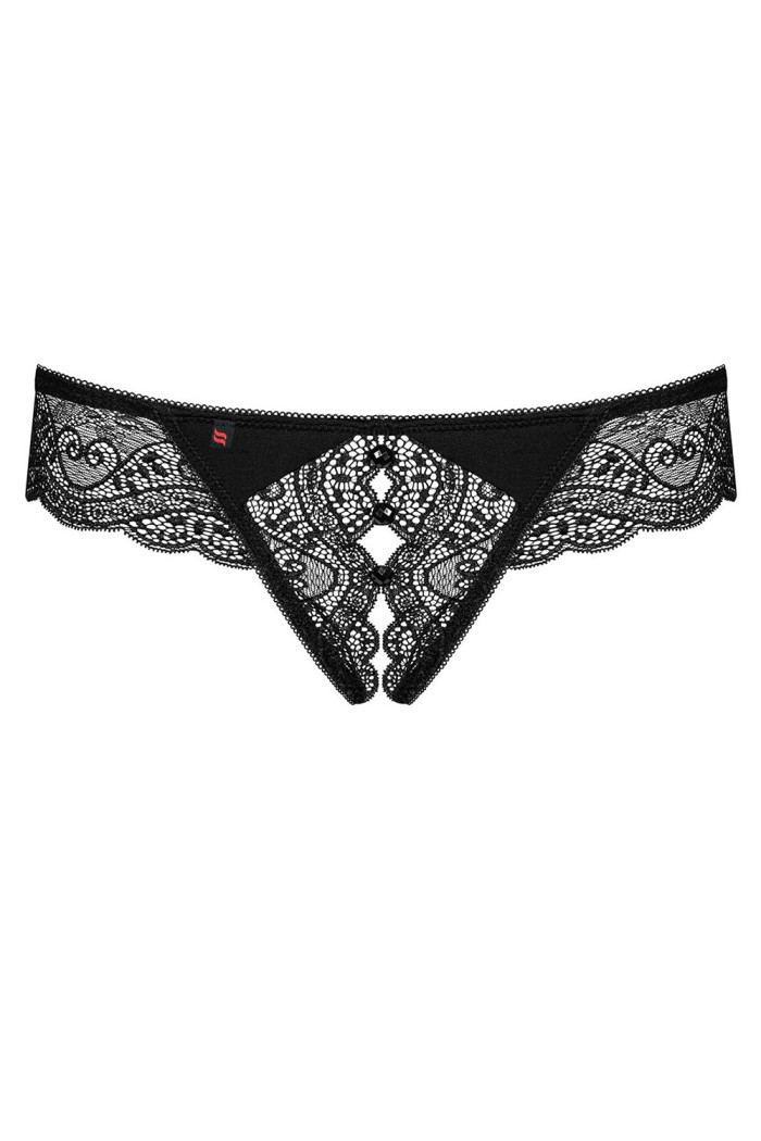 Стринги с вырезом Obsessive Miamor otwarte