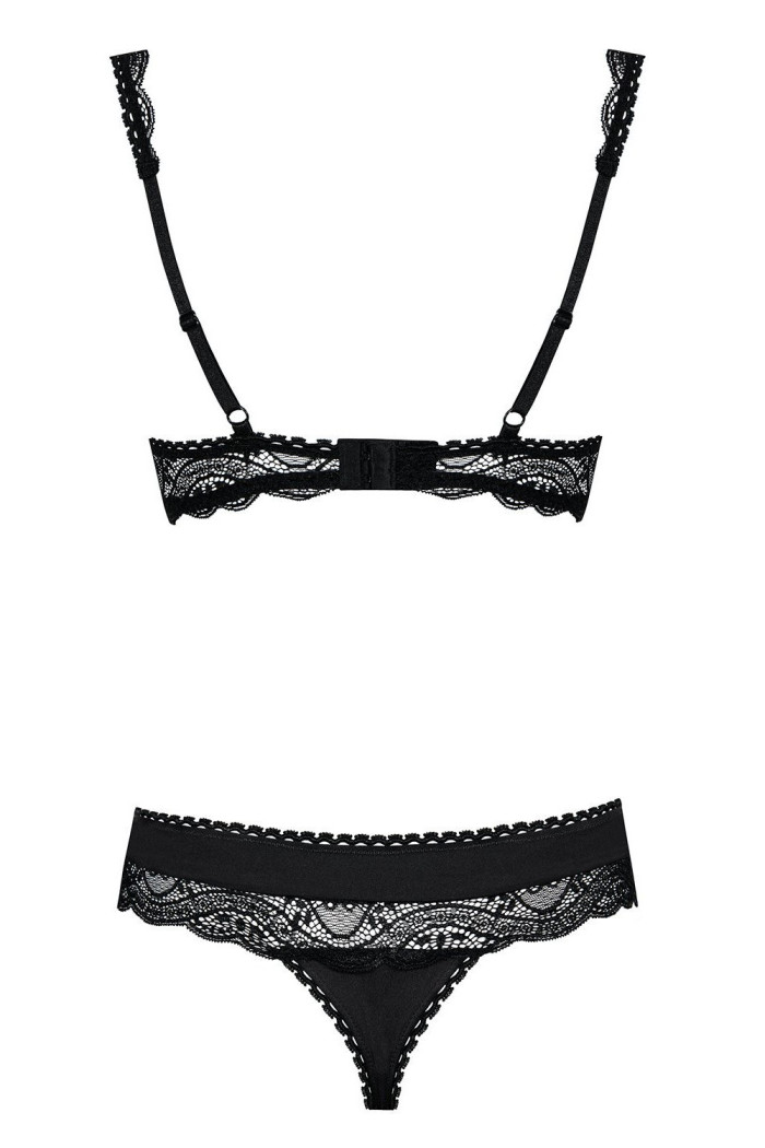 Комплект з відкритим бюстом Obsessive Miamor set