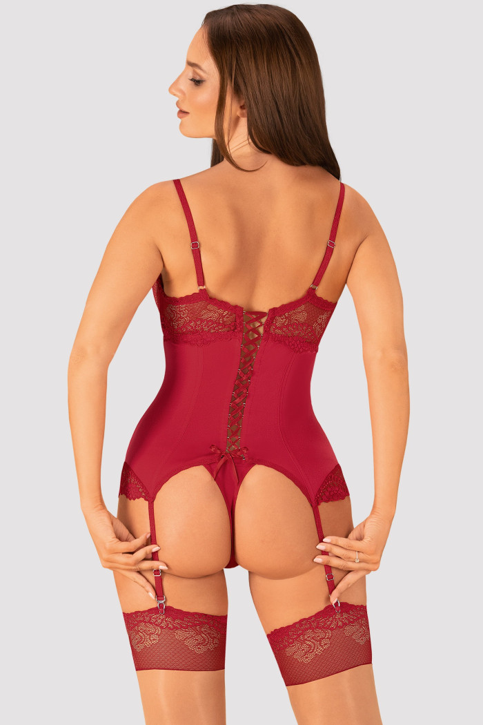 Корсет з трусиками Obsessive Rosalyne corset
