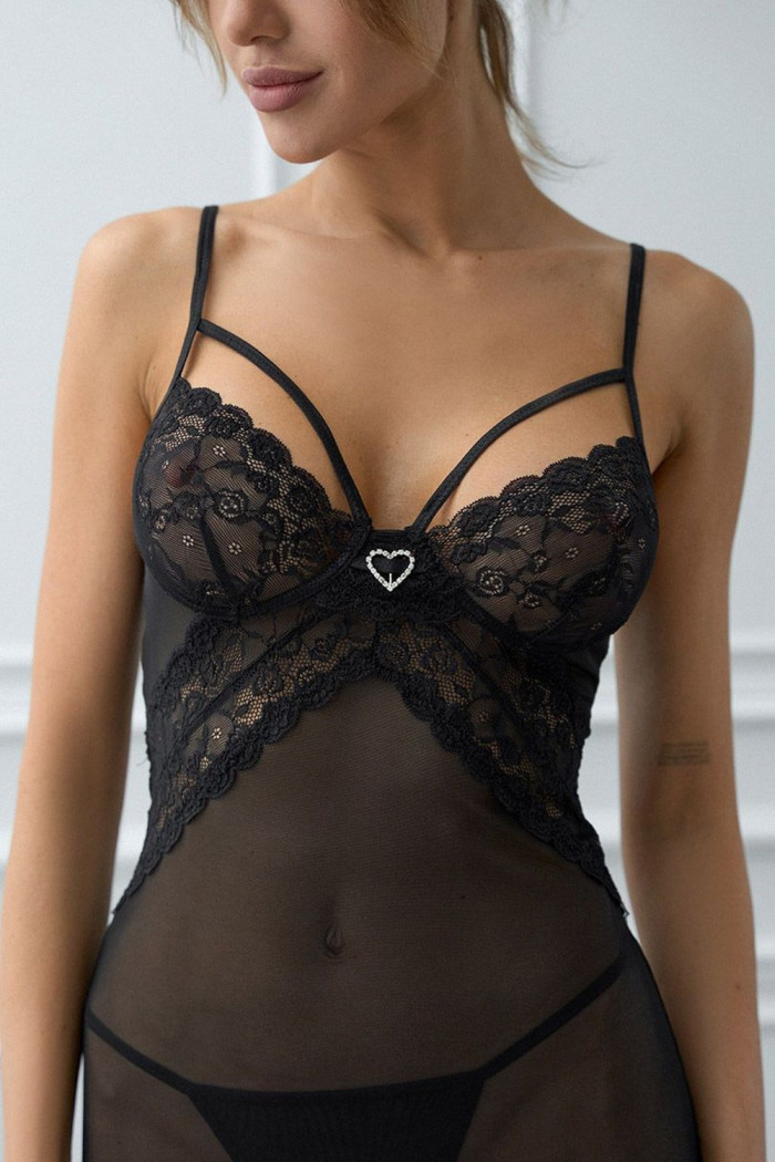 Сорочка напівпрозора з трусиками Cofashion Eiram