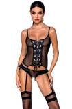 Корсет прозрачный с открытыми трусиками Passion Nessy corset