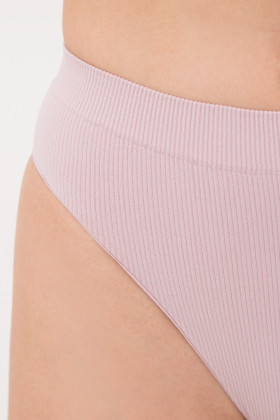 Трусики в рубчик GIULIA Brasilian briefs RIB BURNISHED LILAC 2