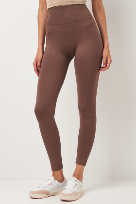 Леггинсы бесшовные с двойным Push Up эффектом GIULIA Leggings SPORT Shape DEEP TAUPE