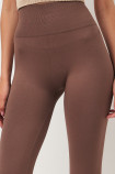 Леггинсы бесшовные с двойным Push Up эффектом GIULIA Leggings SPORT Shape DEEP TAUPE