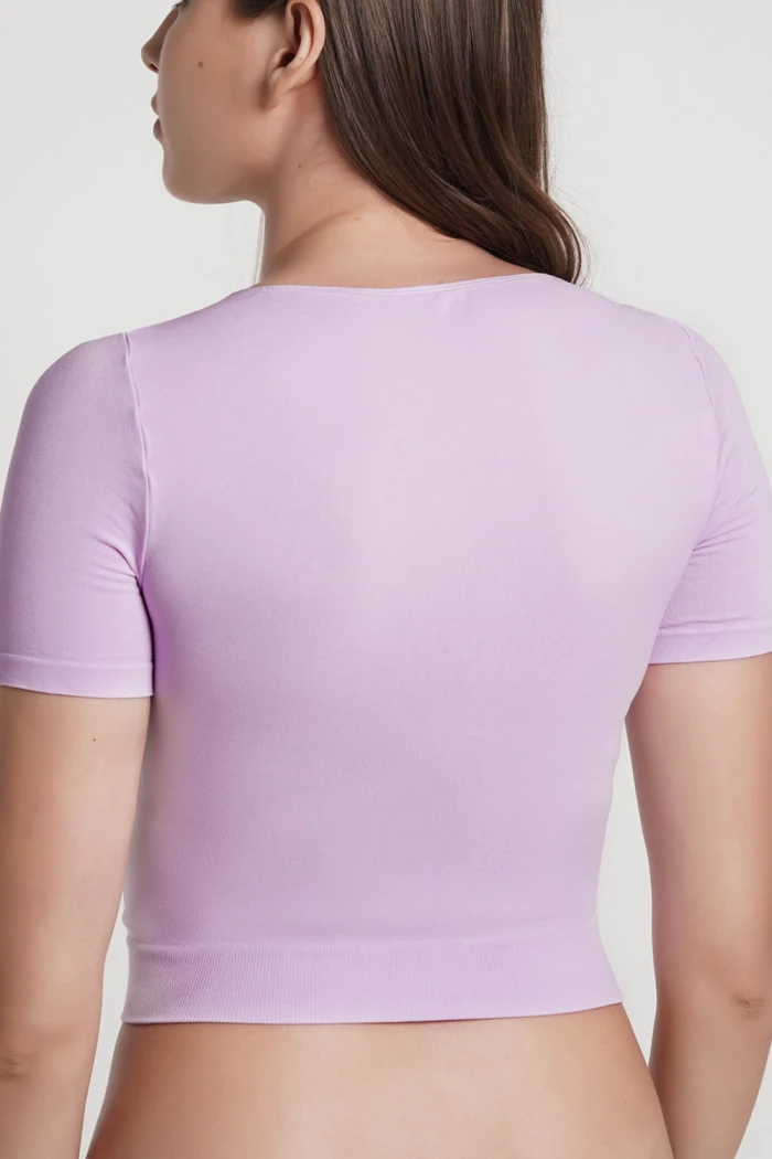 Топ-футболка с короткими рукавами Giulia Crop T-Shirt ORCHID BLOOM